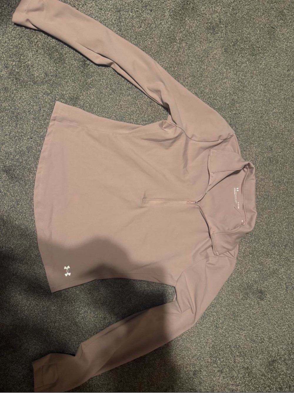 Under Armour Mauve Quarter-Zip Jacket     NEVER WORN